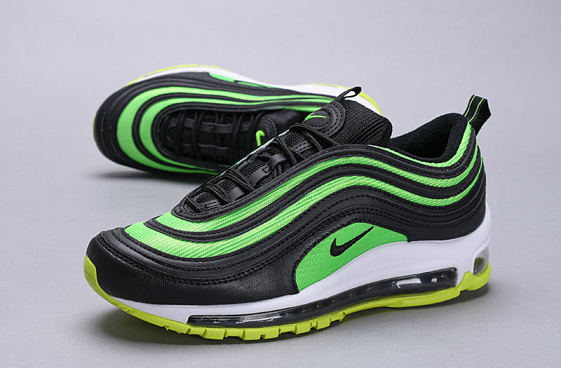 air max black and lime green