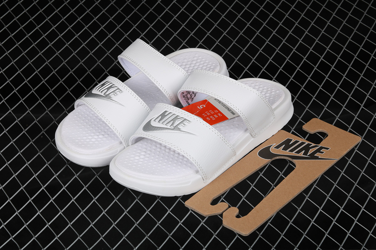 Nike Benassi Duo Ultra White/Metallic 
