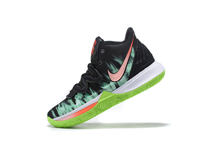 kyrie shoes green and black