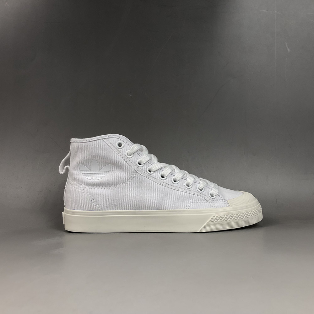 Adidas Nizza High Top Shoes White For 