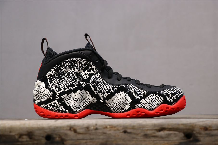 red and black snakeskin foams