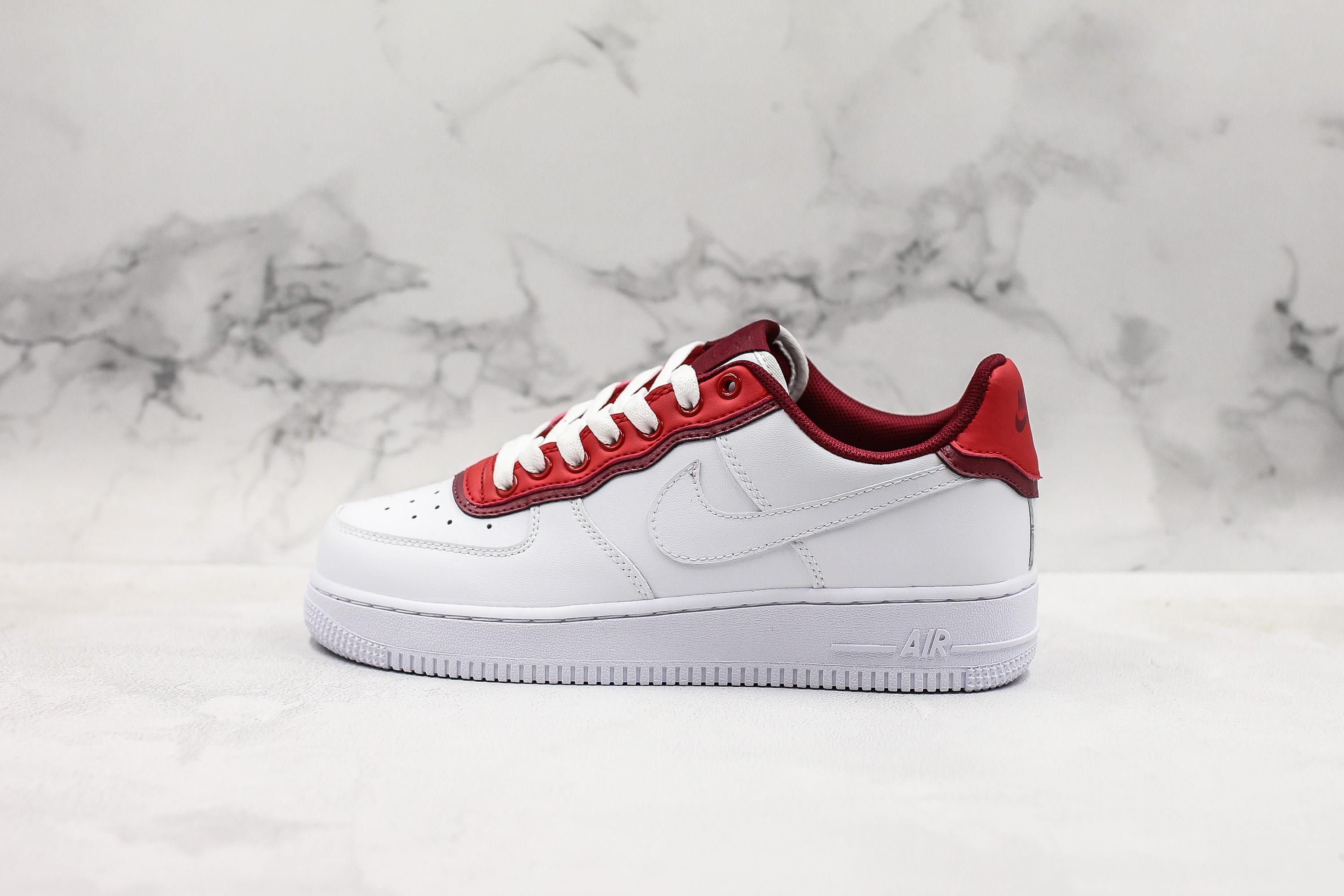 nike air force white with red
