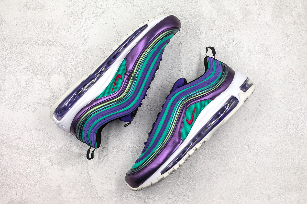 pink purple and blue air max 97