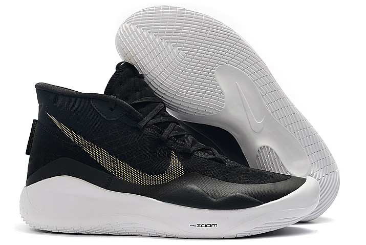 Nike KD 12 Black/Metallic Gold-White 
