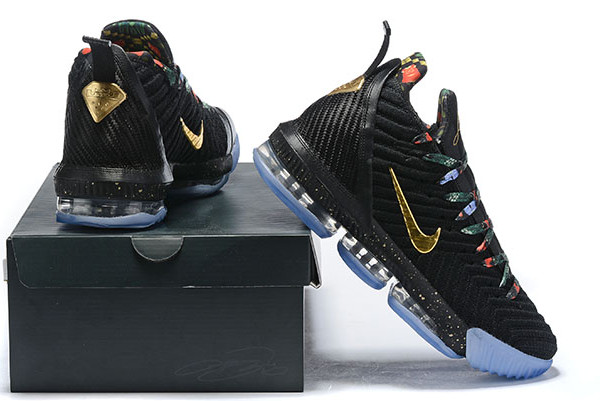 black lebrons with rose