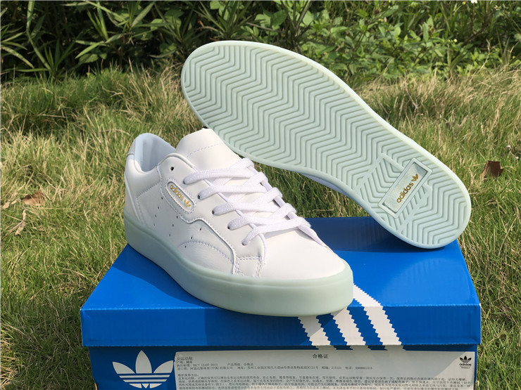 white and mint adidas