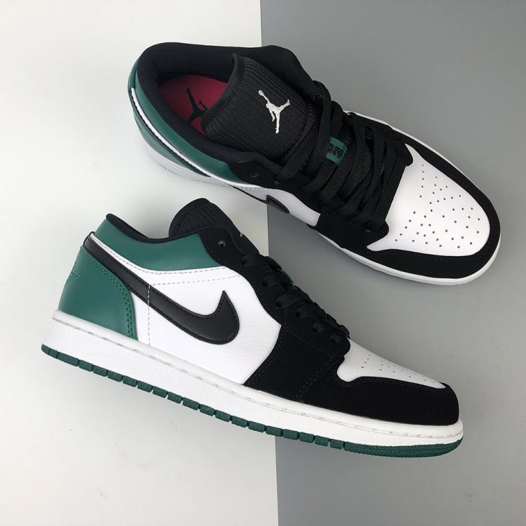 Air Jordan 1 Low Black Mystic Green For Sale – The Sole Line