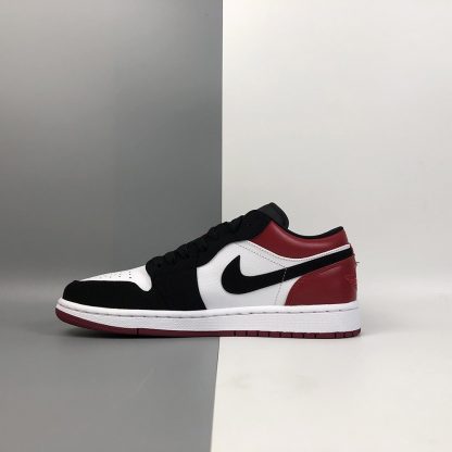 Air Jordan 1 Low Black Toe White Black Gym Red For Sale Fitforhealth