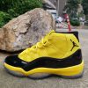 yellow and black jordan 11