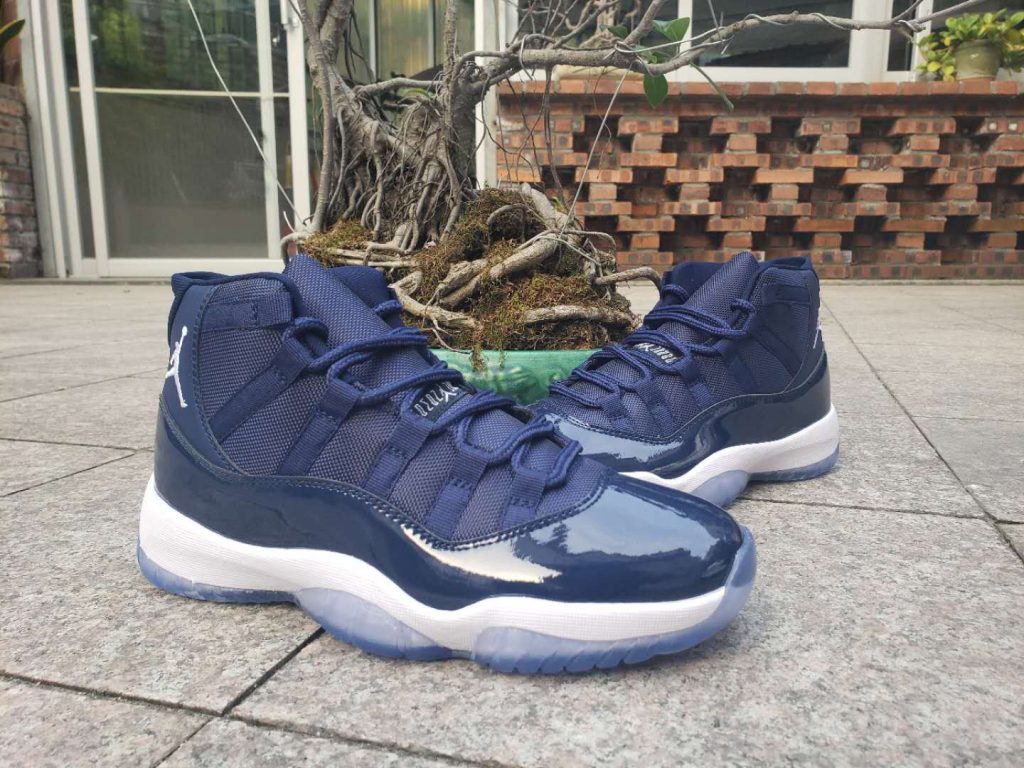 Air Jordan 11 Navy Blue White For Sale – The Sole Line