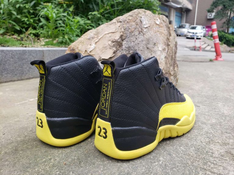 black and yellow 12s size 6.5