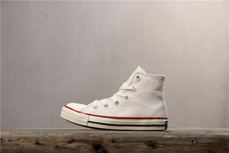 youth white high top converse