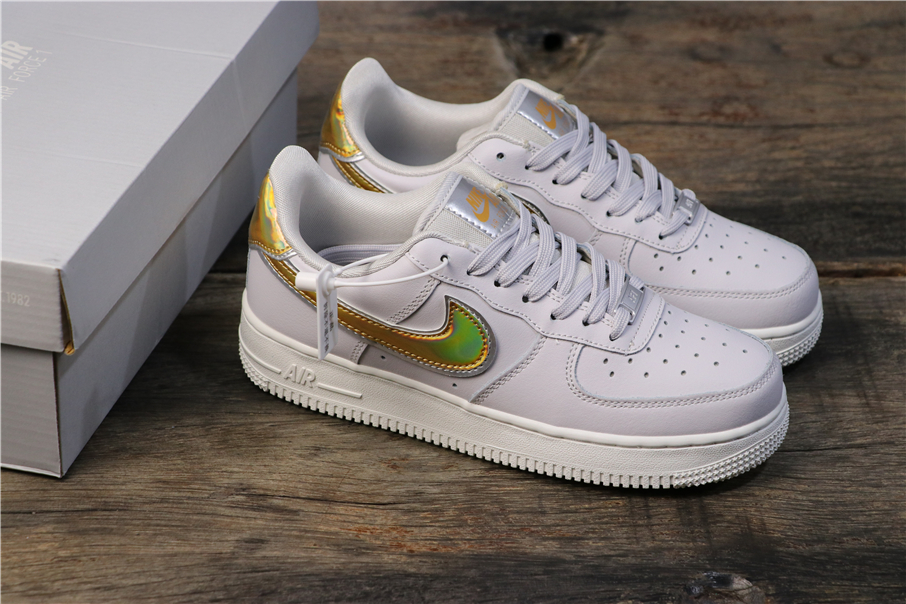 gray and gold air force 1