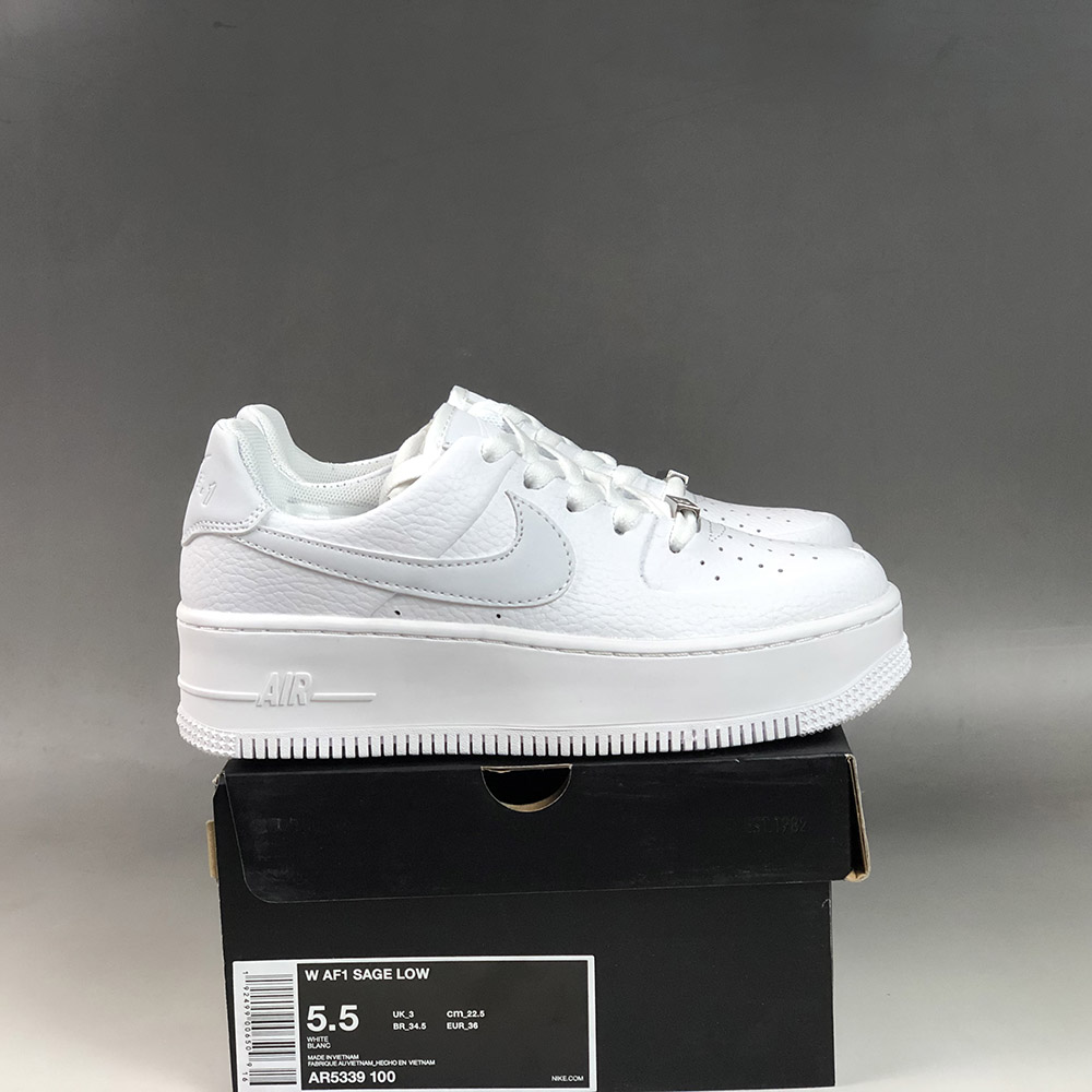 nike air force 1 sage low white sale