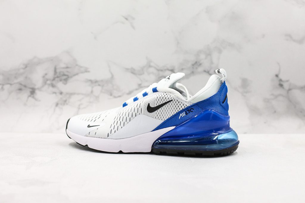 blue and white nike air max 270