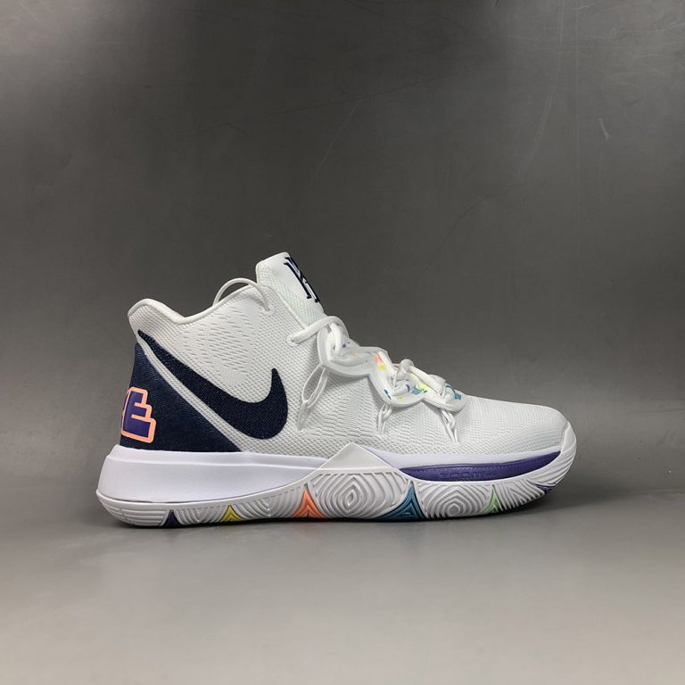 Nike Kyrie 5 “Have A Nike Day” White/Deep Royal-Glacier Blue – The Sole ...