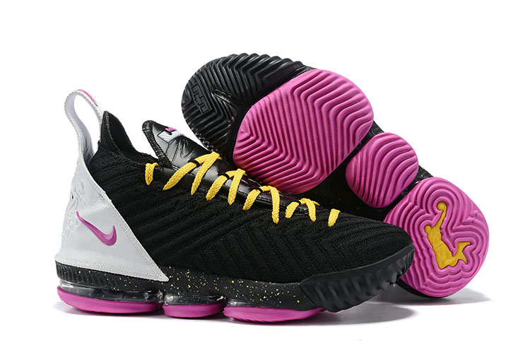 Nike LeBron 16 Black Pink Yellow White 
