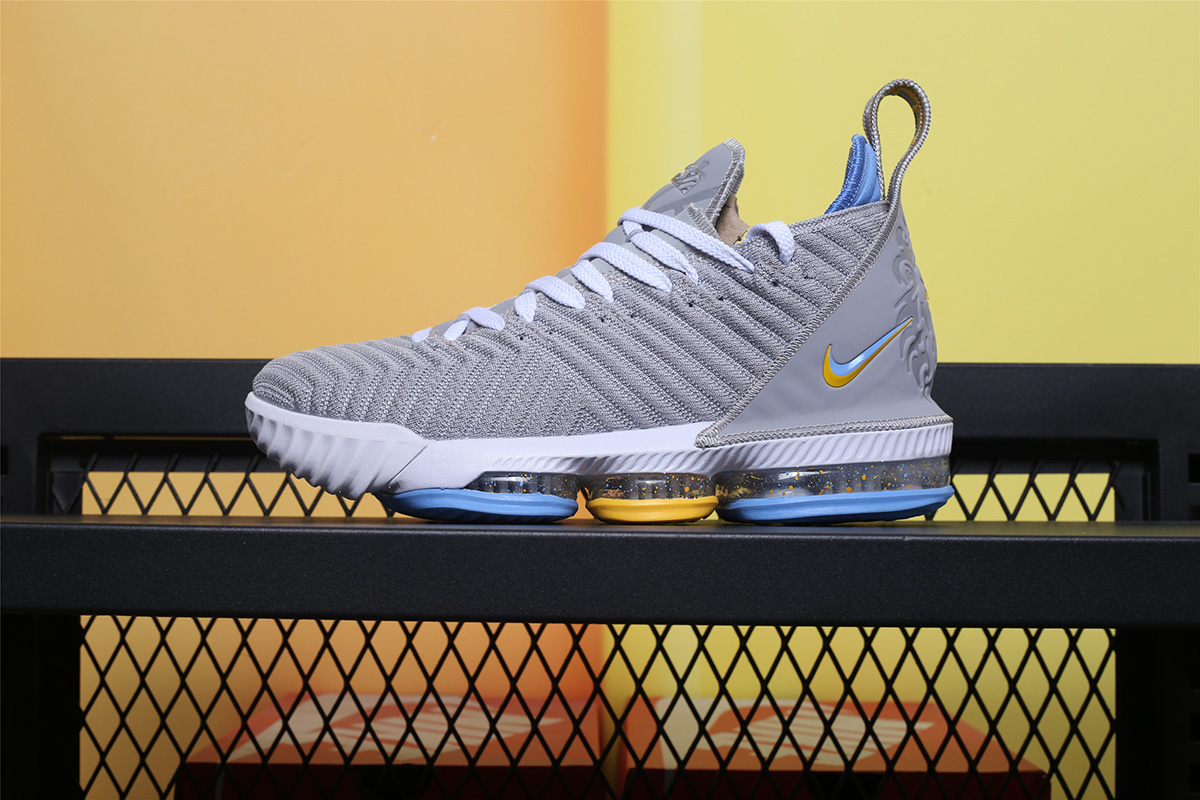 lebron 16 blue and yellow