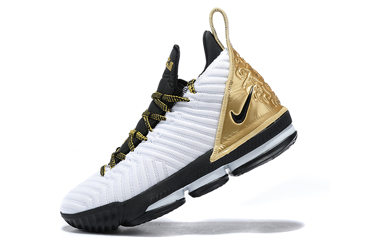 white and gold lebron 16