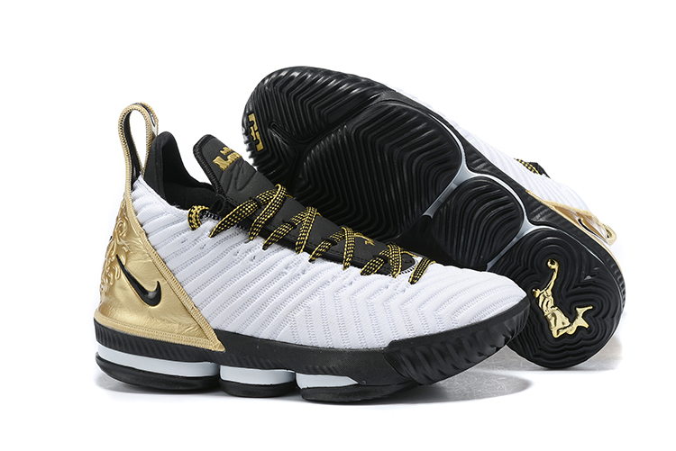 lebron 16 gold and black