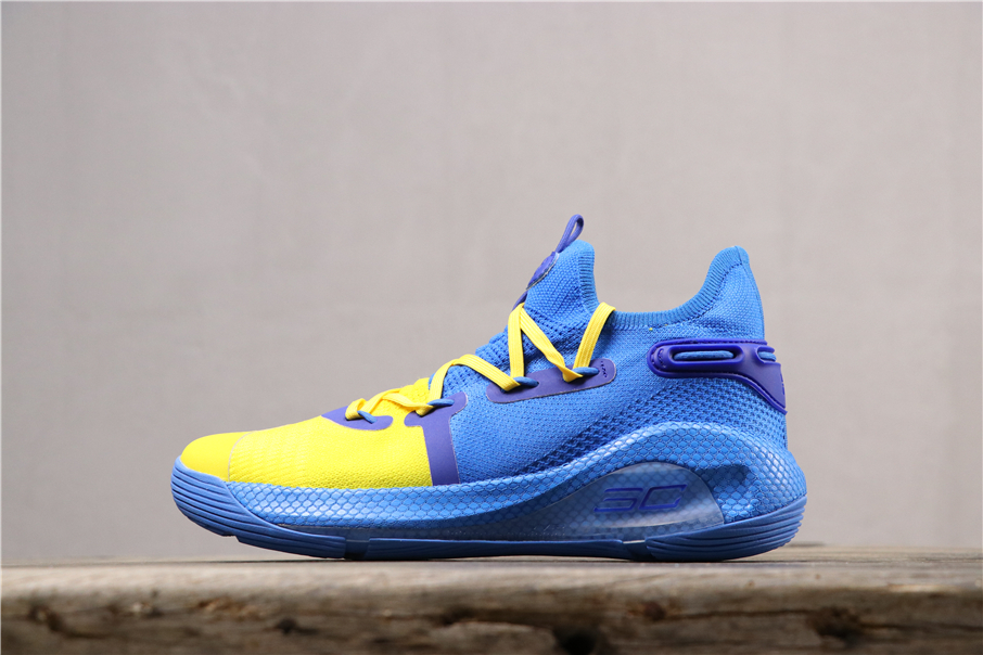 curry 6 blue and yellow