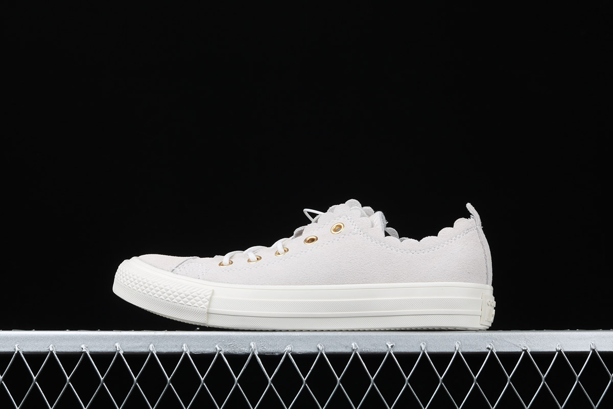 white all star frilly thrills ox trainers