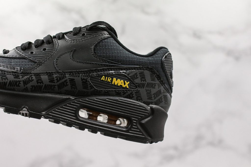 Nike Air Max 90 Black Yellow For Sale The Sole Line 6355