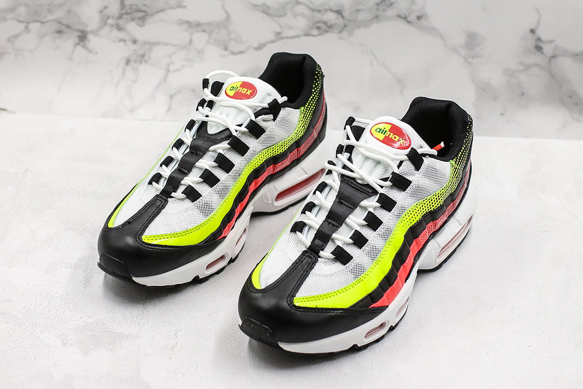 black white and red air max 95