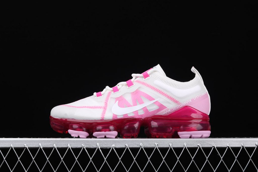 Nike Air VaporMax 2019 Summit White/Laser Fuchsia-Pink Rise For Sale ...