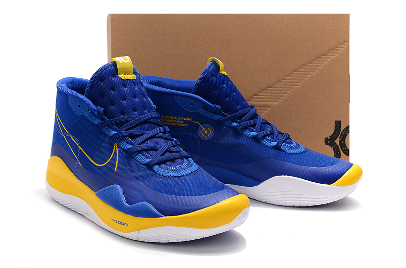 blue and yellow kd shoes