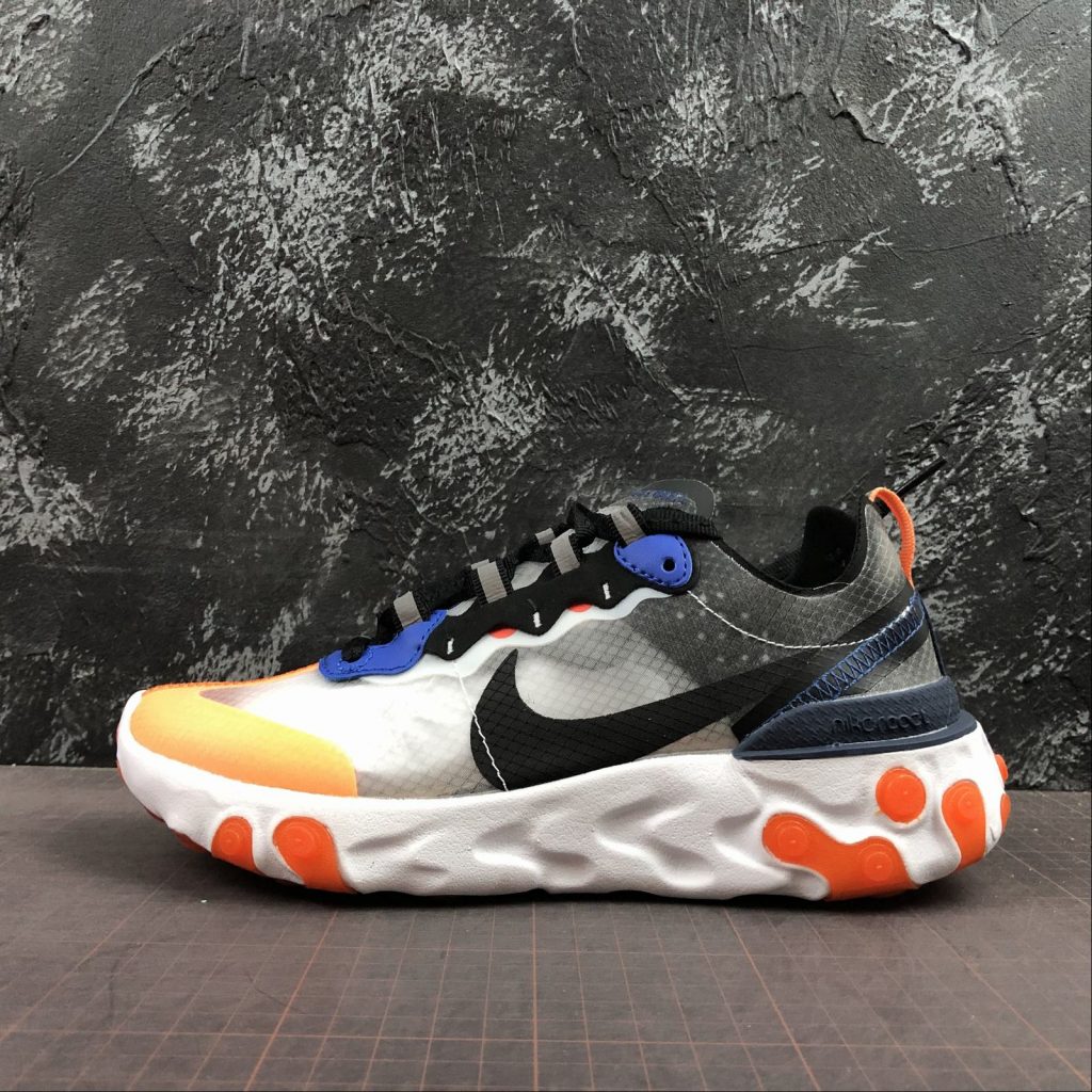 Nike React Element 55 Premium White/Midnight Navy For Sale – The Sole Line