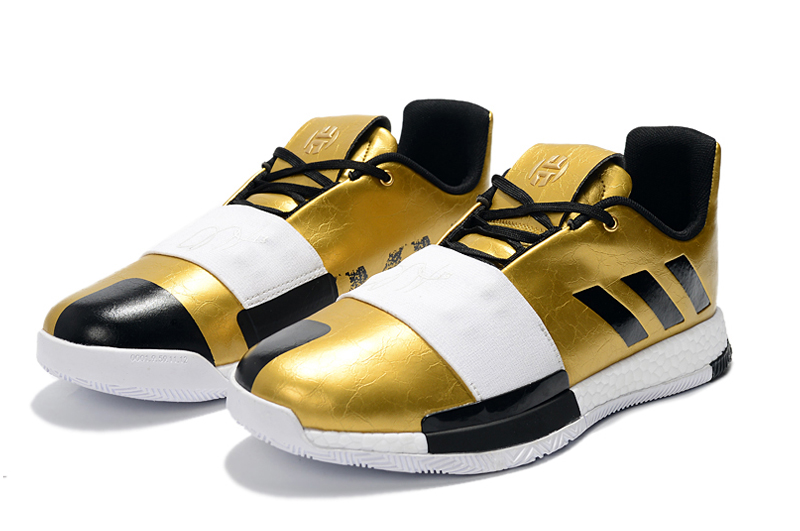 Adidas James Harden VOL. 3 IMMA STAR G54026 Metallic Gold Black Mens Size  8