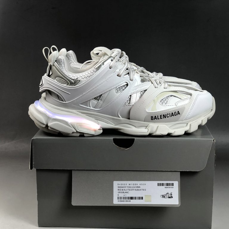 Balenciaga LED Track Trainers White 2019 Lighted Sole – The Sole Line