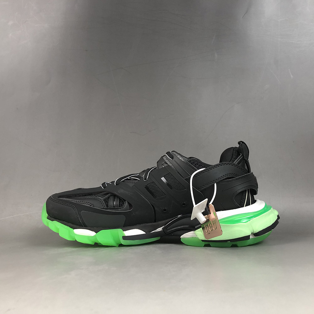 nike shoes black and neon green