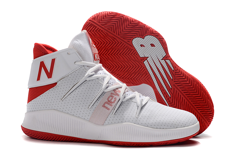 new balance white and red