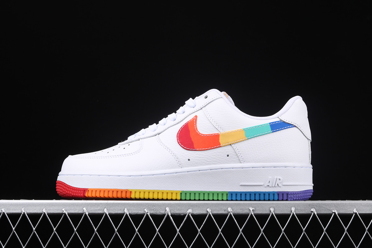 Nike Air Force 1 Low '07 White Multi-Color For Sale – The Sole Line