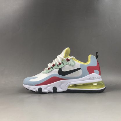 Bois Hacher Chameau Air Max 270 React Phantom Black Light Blue University Red Cargaison Texture Gonfle