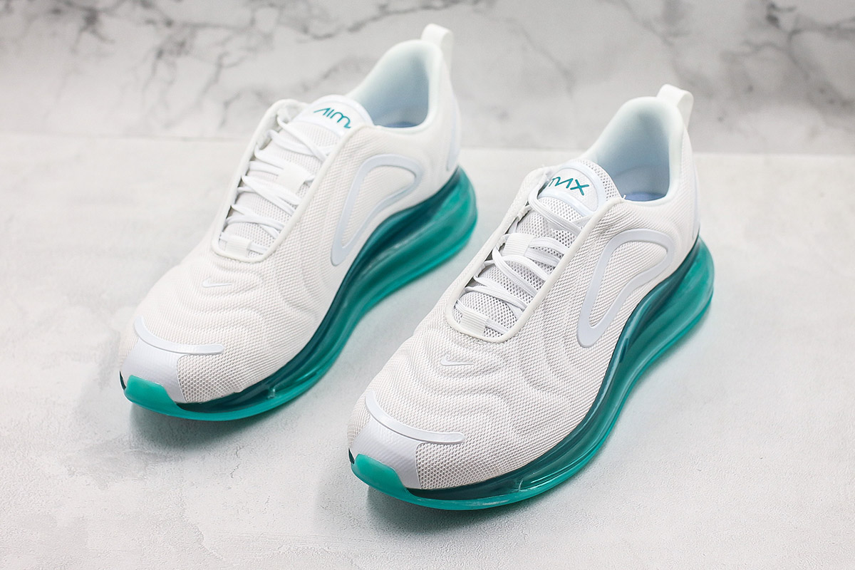 teal and white air max