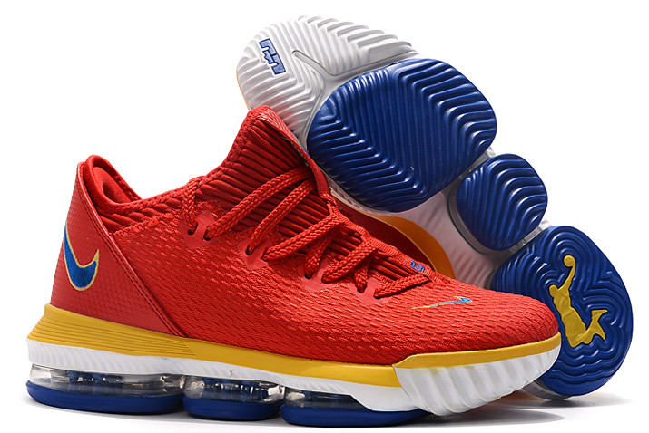 lebron 16 low red yellow