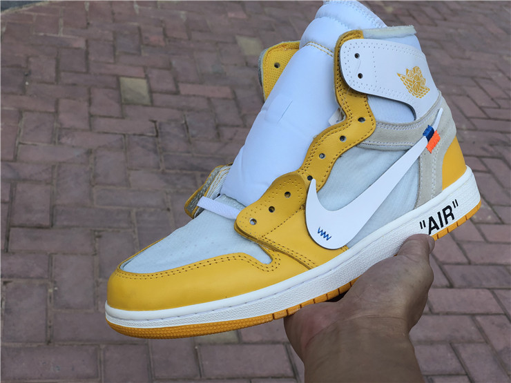 yellow off white 1s release