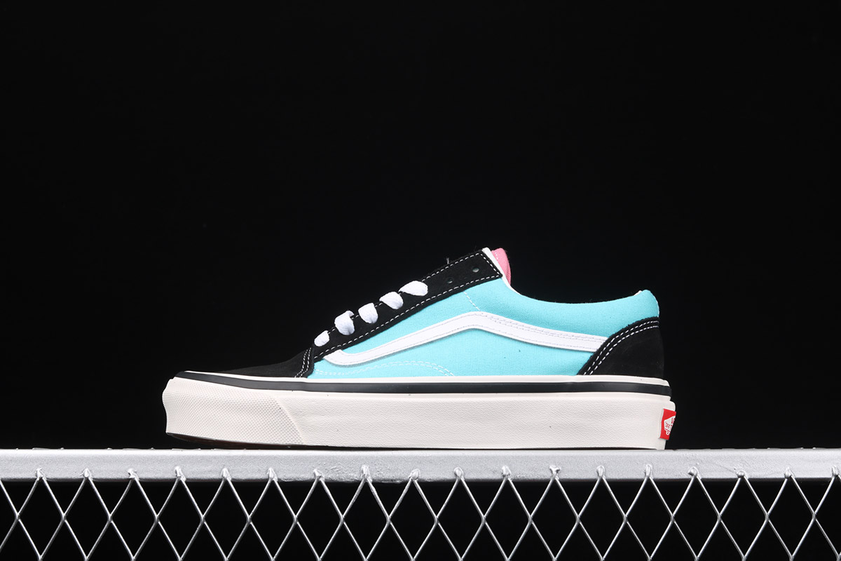 vans blue and pink