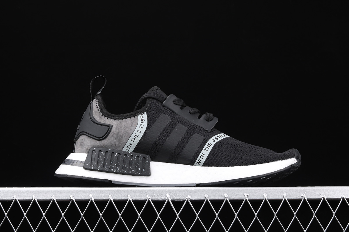 adidas NMD R1 Core Black Grey Four For 