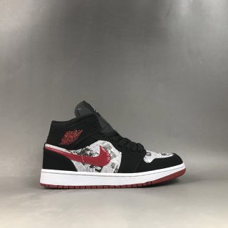black red and white jordan