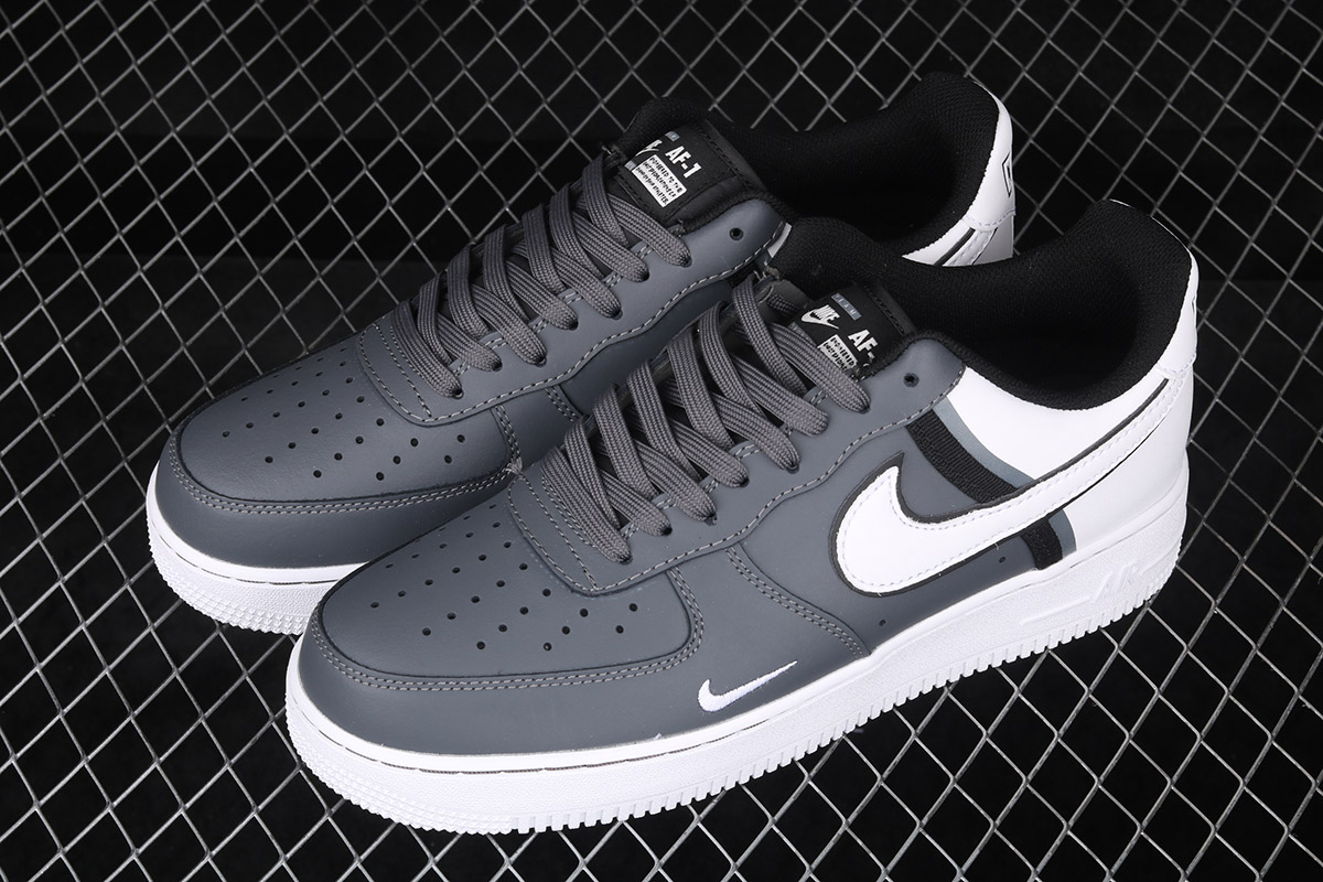black white and grey air force 1