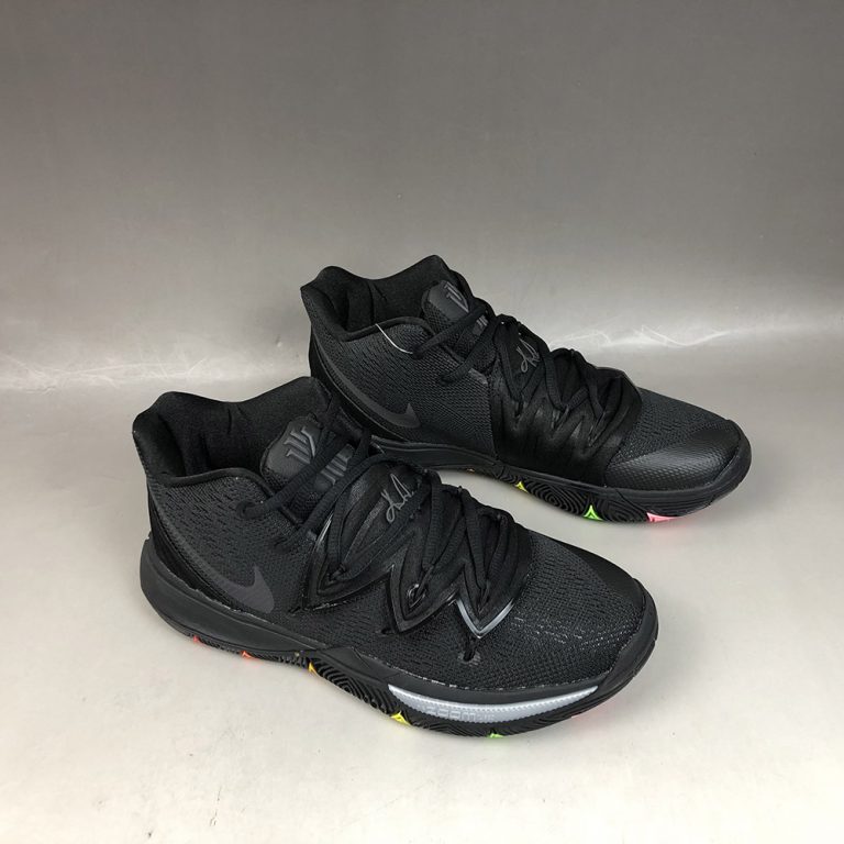 kyrie 5 rainbow black