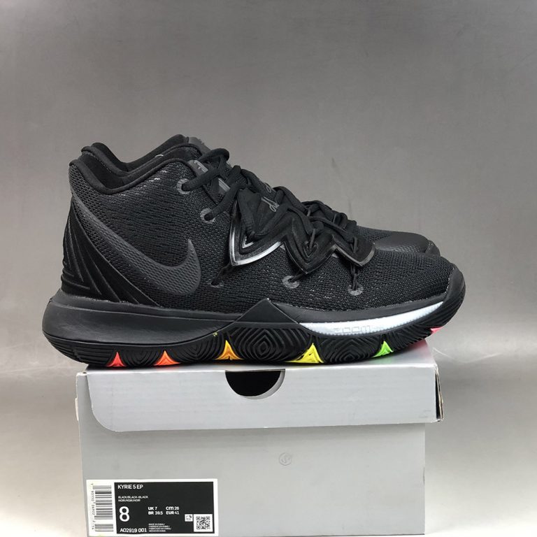 kyrie 5 rainbow black