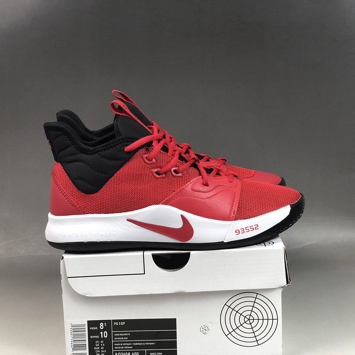 red pg shoes