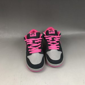 nike dunk low black pink foam