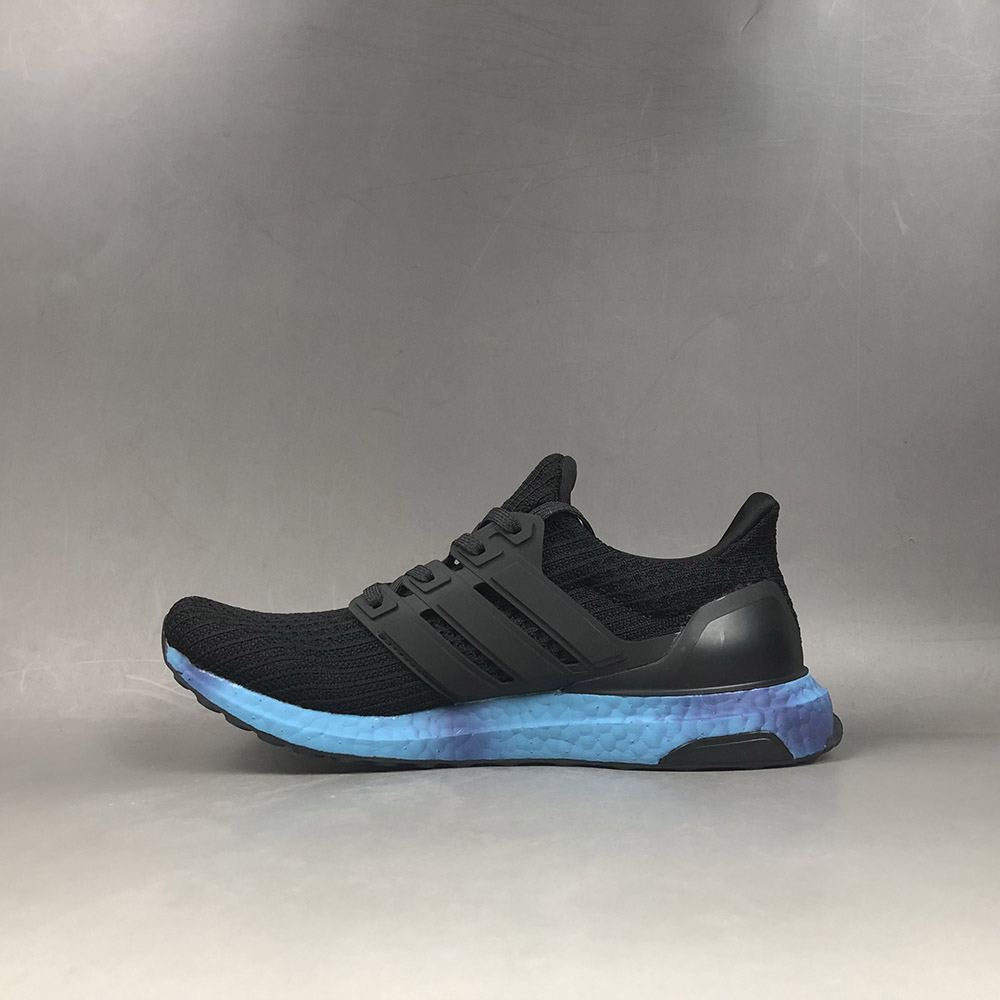 ultra boost black and rainbow