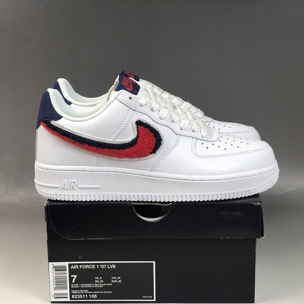 air force 1 low 3d chenille swoosh usa